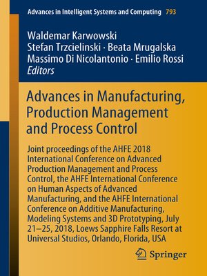cover image of Advances in Manufacturing, Production Management and Process Control